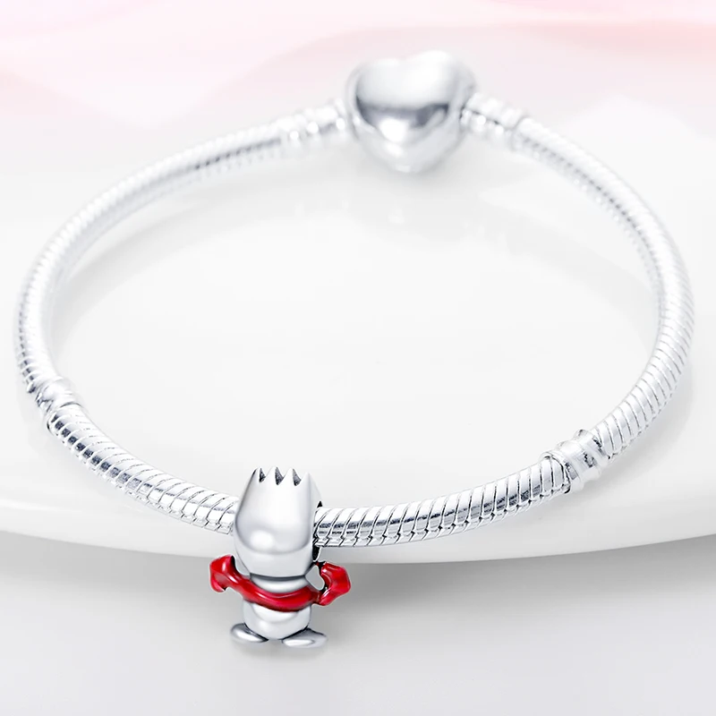 Disney Exquisite Candle Charm Beads Fits Pandora Original Bracelet For Women 925 Silver Pendant Bead Jewelry Hot Sale Gift