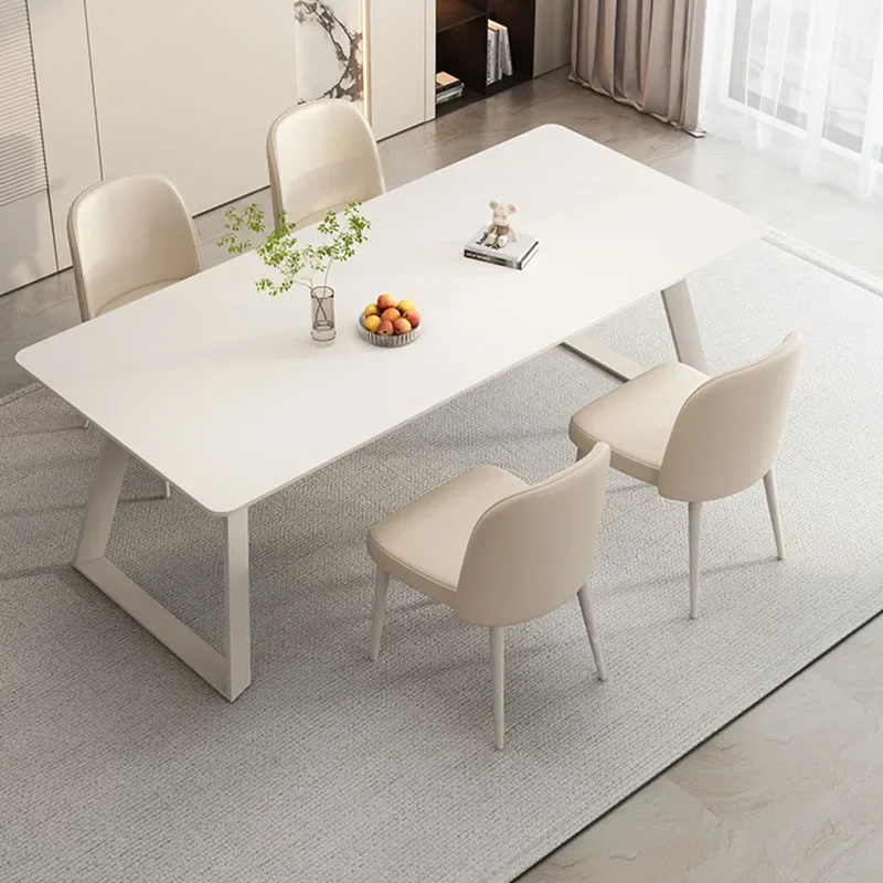 منظم طاولة طعام مطرزة البر الرئيسى للصين أرجل معدنية شرفة وحدة تحكم طاولة طعام شحن مجاني أثاث Esstische الفاخر