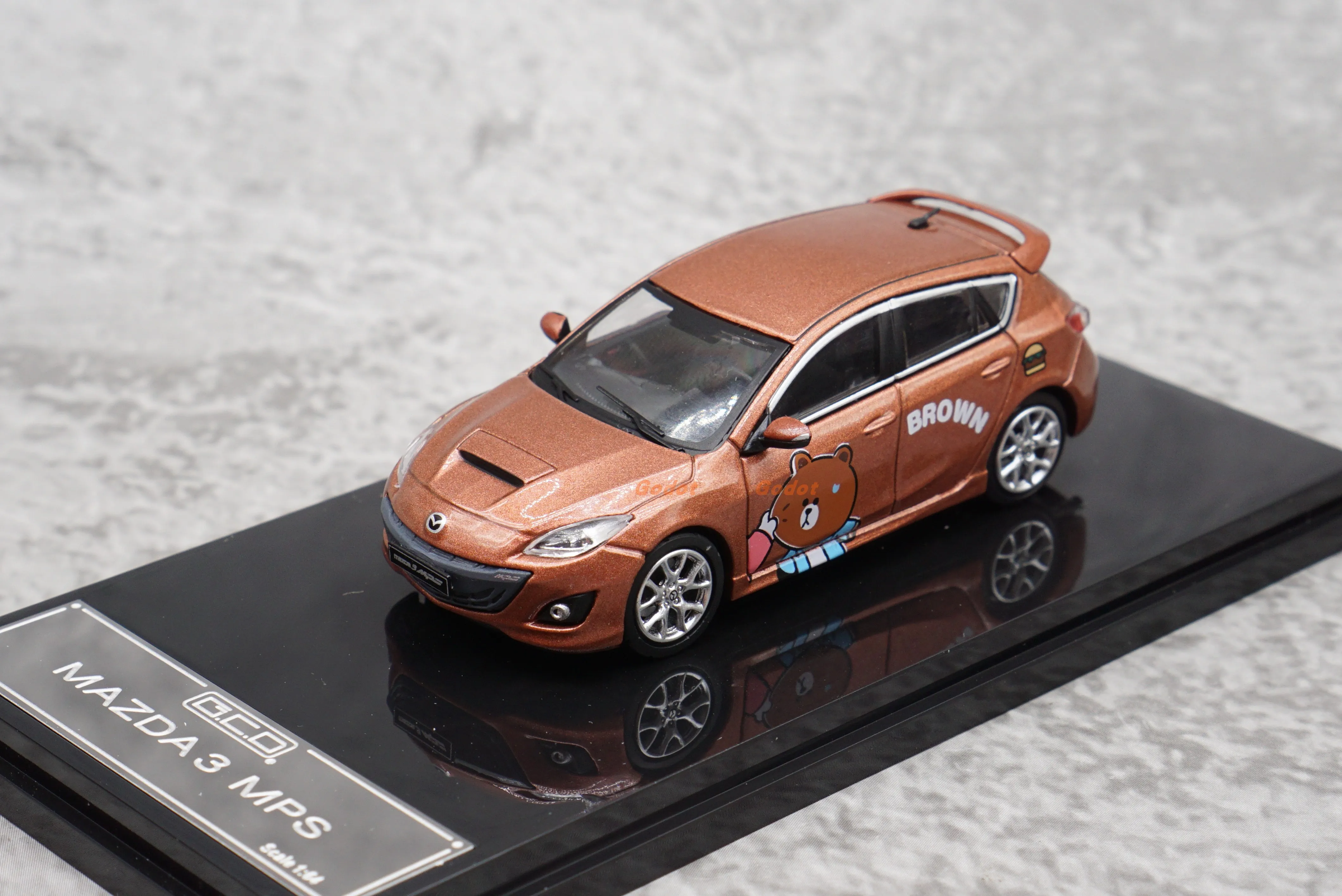 GCD 1/64 Mazda 3 MPS alloy car model toy