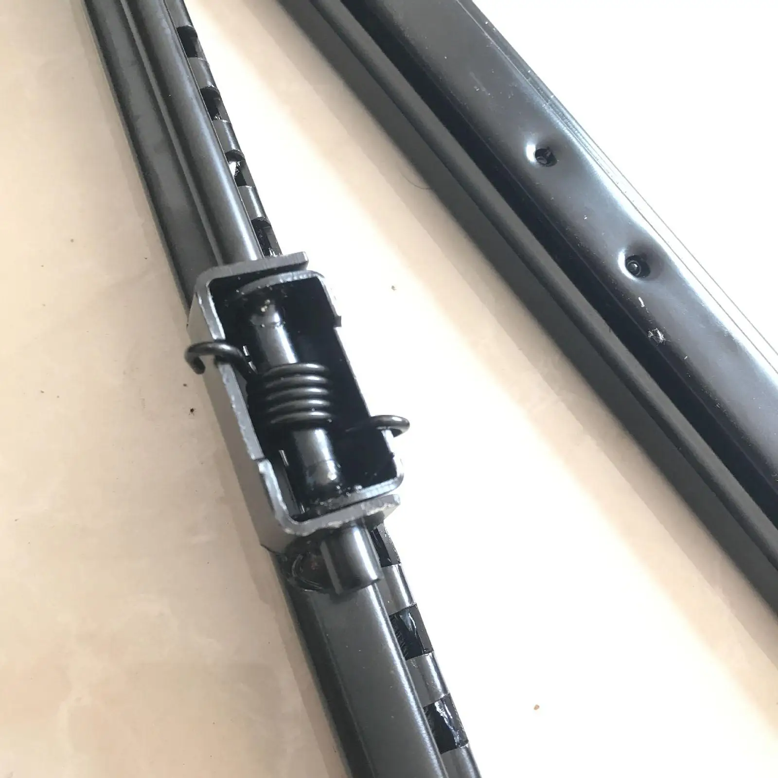 Seat Slider Adjustable High Performance Professional Black Easy to Install Attachment Cold Rolled Steel Replacement Universal