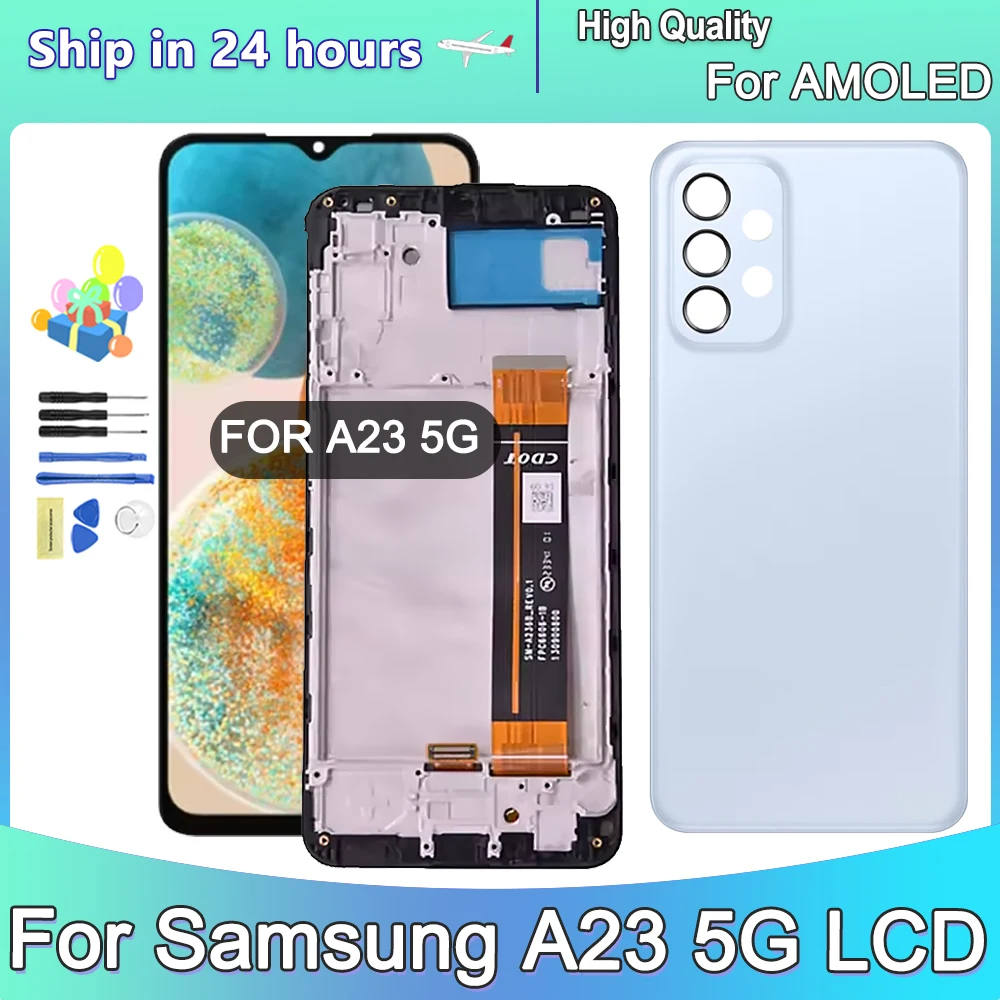 

6.6" Amoled For Samsung A23 5G A236 LCD Display Touch Screen Digitizer Assembly For Samsung A236U A236B LCD Screen Department