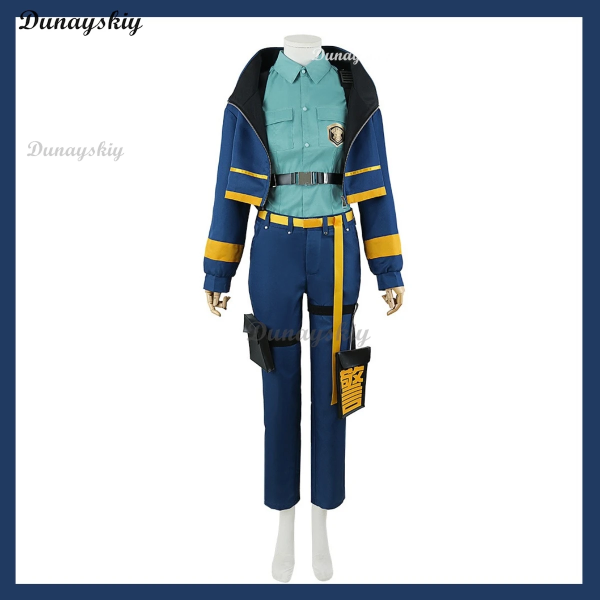 Anime Game Paradox Live Inukai Yuto Cosplay Costume Wig Police Uniform Coat Full Set Man Woman Halloween Masquerade Ball Suit