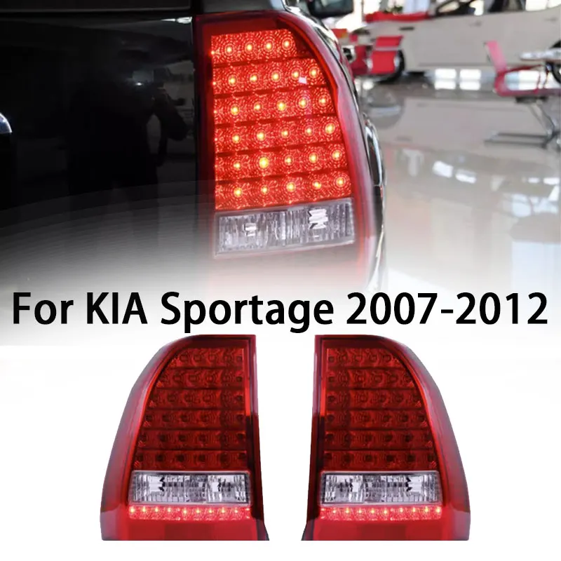 

Задние фары для Kia Sportage светильник Tail 2007-2012 для Kia Sportage, задний противотуманный сигнал поворота, автомобильные аксессуары