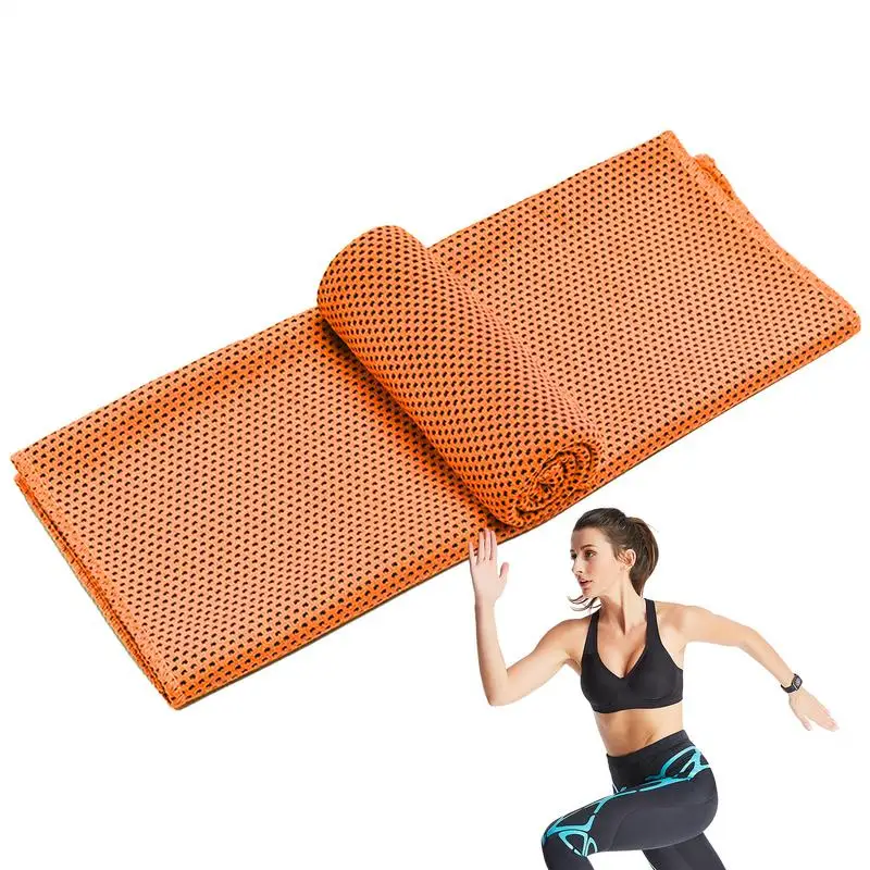 Cold Towel Golf Hot Weather Cold Towels for Sports Portable Soft Breathable Chilly Sweat Towel Instant Cooling Towel for Yoga