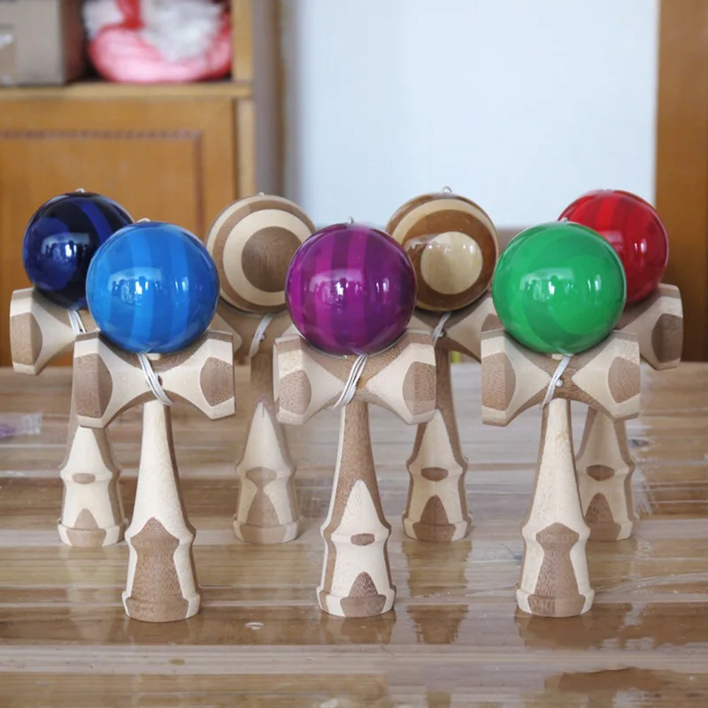 Wooden Kendama Funny Splicing Skill Creative Kendama Skill Ball For Yard Stadium Home Park Sword Ball