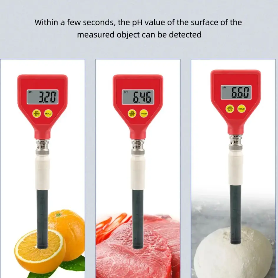 디지털 PH 계량기 PH98109 요리 고기 식품 반죽 주방 피부 미용 건강 전극 테스터 토양 가죽 종이 헤어 에멀젼
