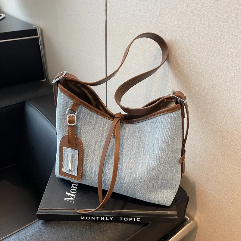 

2025 Euro-Design Structured Tote Bag Convertible Handheld Crossbody Chic Women's Everyday Essentials Free Shipping