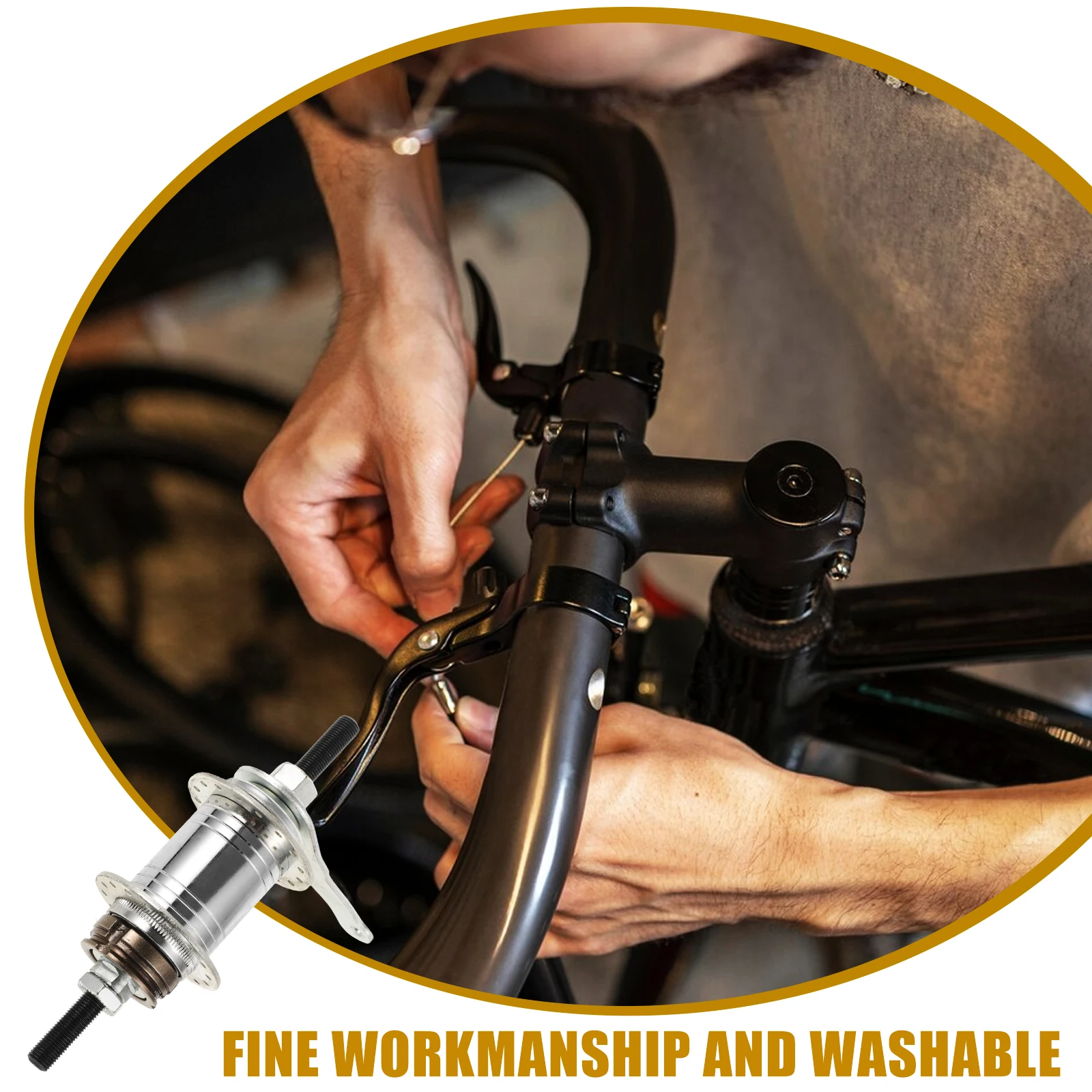 

1 set 1 Set Bicycle Rear Hub Part Reverse Brake Hub For Bike Back Brake Replacement 32H Rear Wheel Bearing Bike Supplies