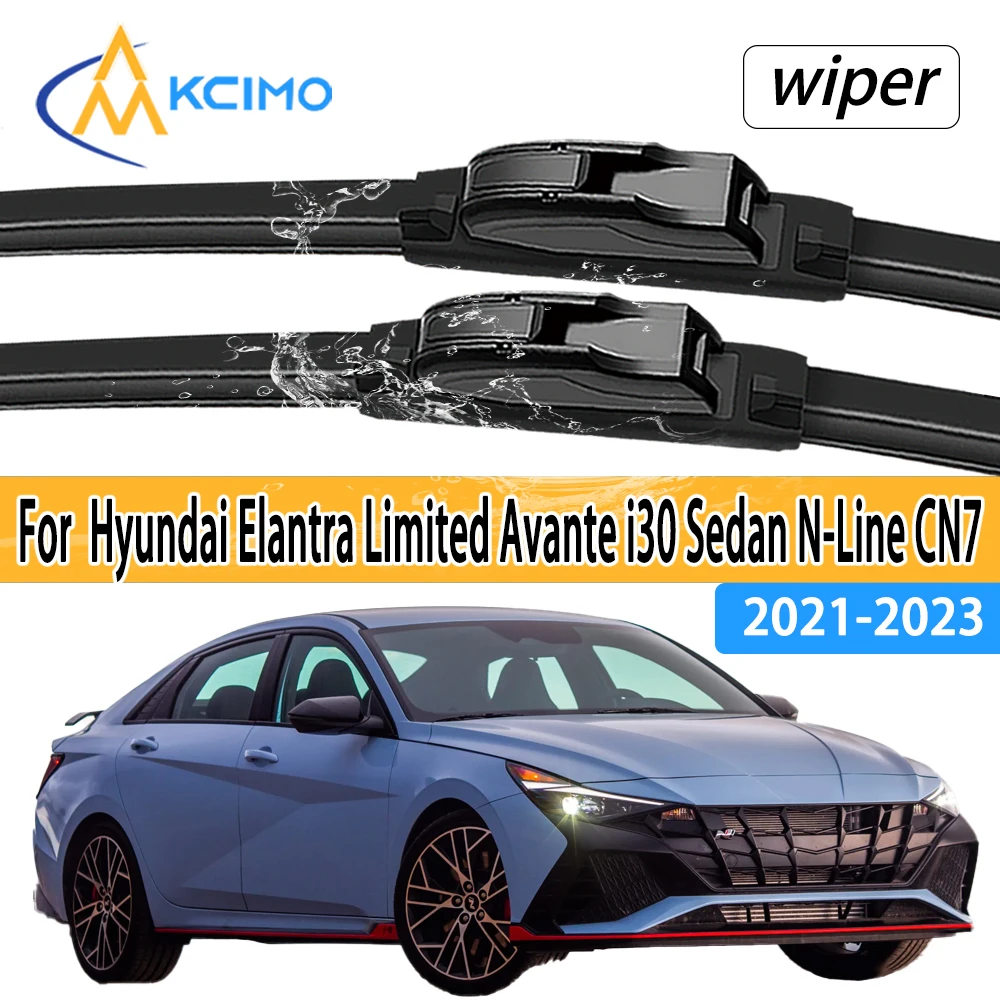 Für Hyundai Elantra Limited Avante i30 Limousine N-Linie CNF7 ront Scheibenwischerblätter 2 Stück Windschutzscheiben-Fenster-Zubehör