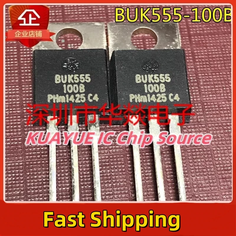 10PCS-30PCS   BUK555-100B   TO-220   100V 22A  Fast Shipping Quality Guarantee