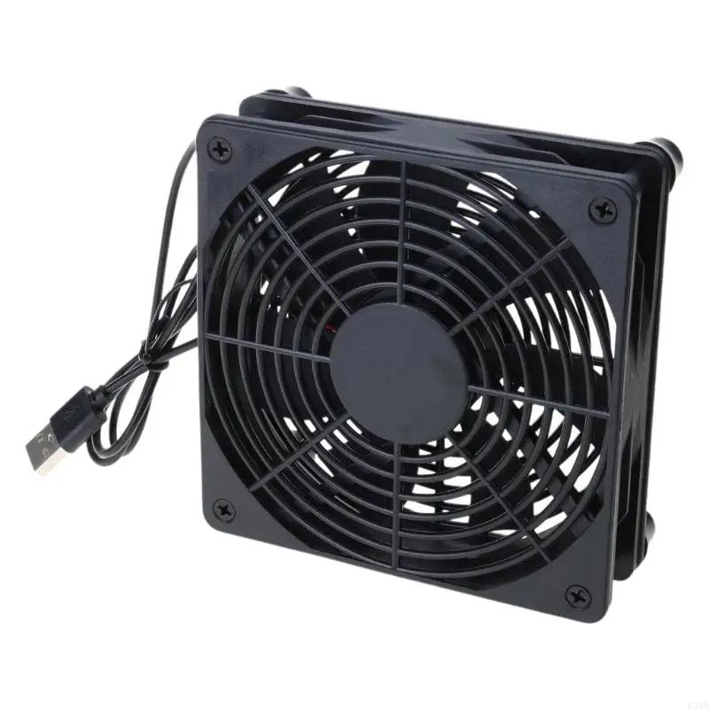 P9JB Quiet 120mm USB Fan with High for Router and Gaming Console Stability