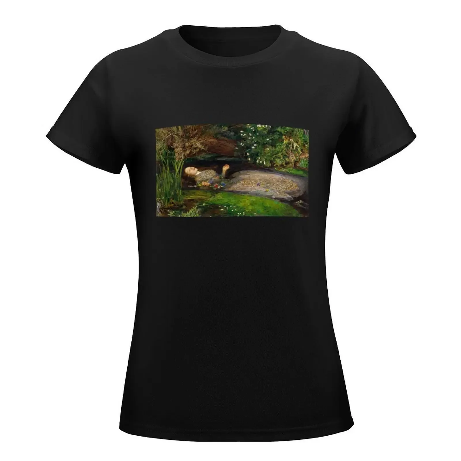 Ophelia by John Everett Millais T-Shirt tees summer clothes Female clothing spring clothes Women 2024