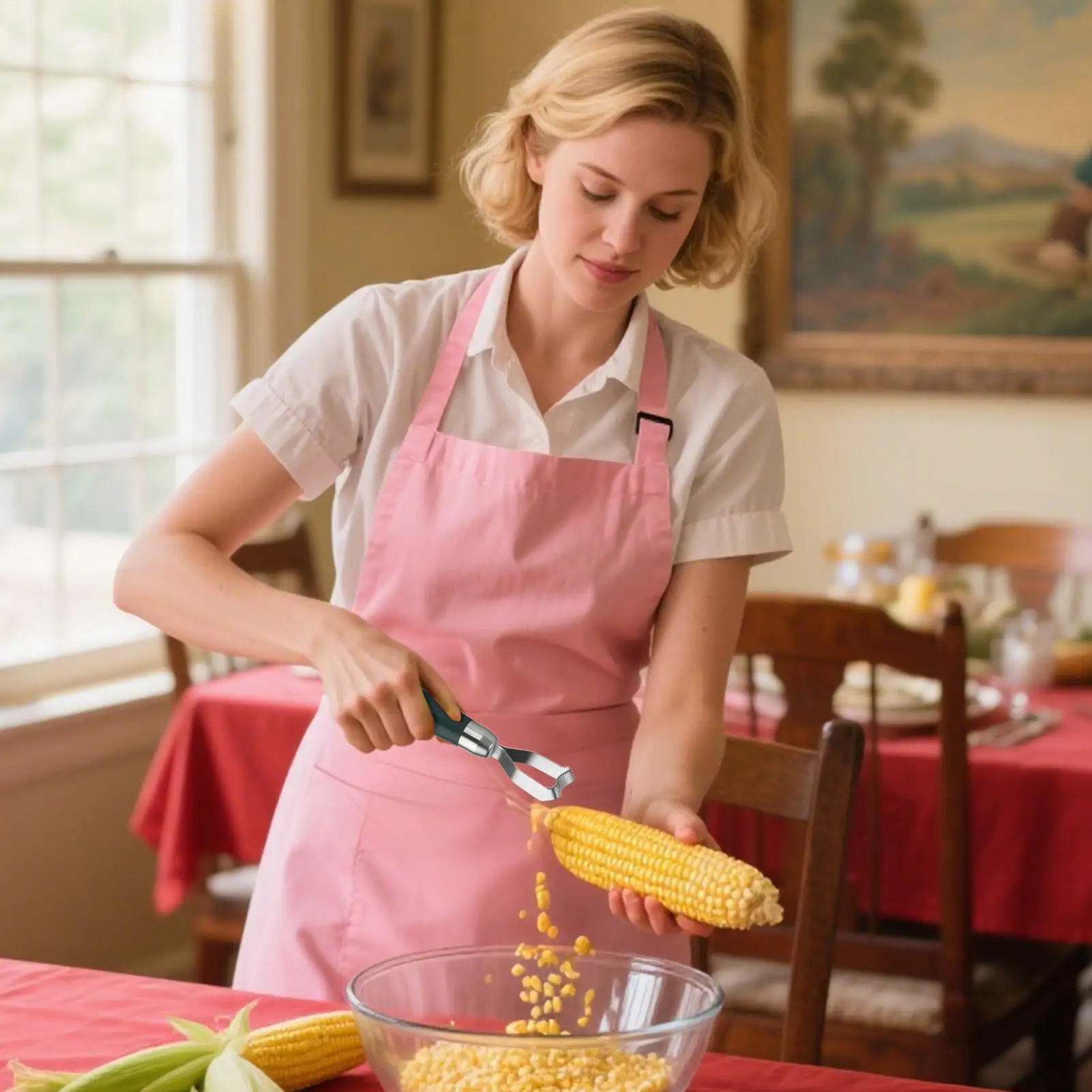 أداة تعرية الذرة مقشرة المطبخ أداة تعرية الذرة من الفولاذ المقاوم للصدأ أدوات المطبخ لشقة النوم المنزلية #2