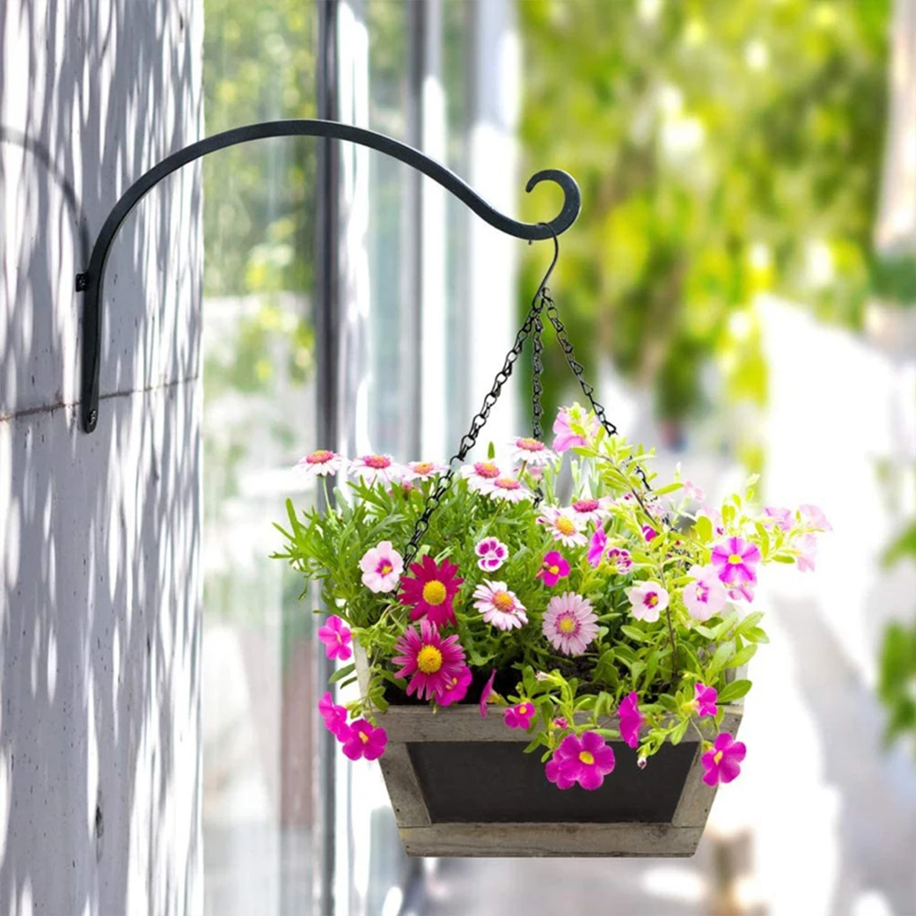 Soportes de Metal para colgar en la pared, gancho fuerte para decoración de jardín, jaulas de plantas, suministros de jardín, 2 piezas