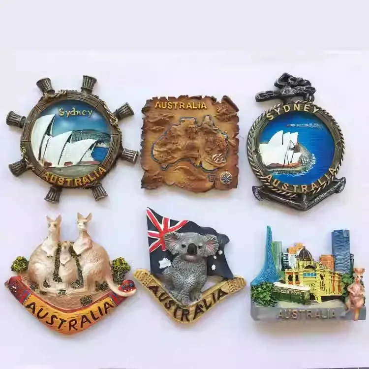 

Sydney three-dimensional scenic tourism souvenirs, magnetic stickers, refrigerator stickers, creative decorations