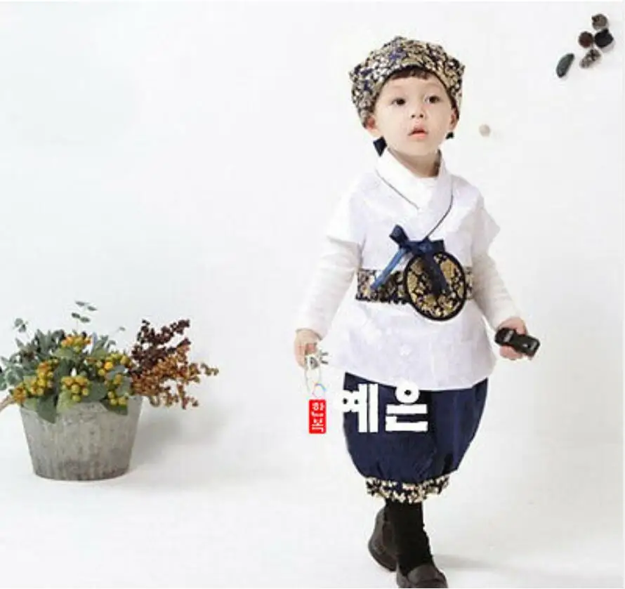 

Boy Hanbok for Baby New Fashion Korean Traditional Birthday Party Korean National Kid Dolbok Birthday Gift