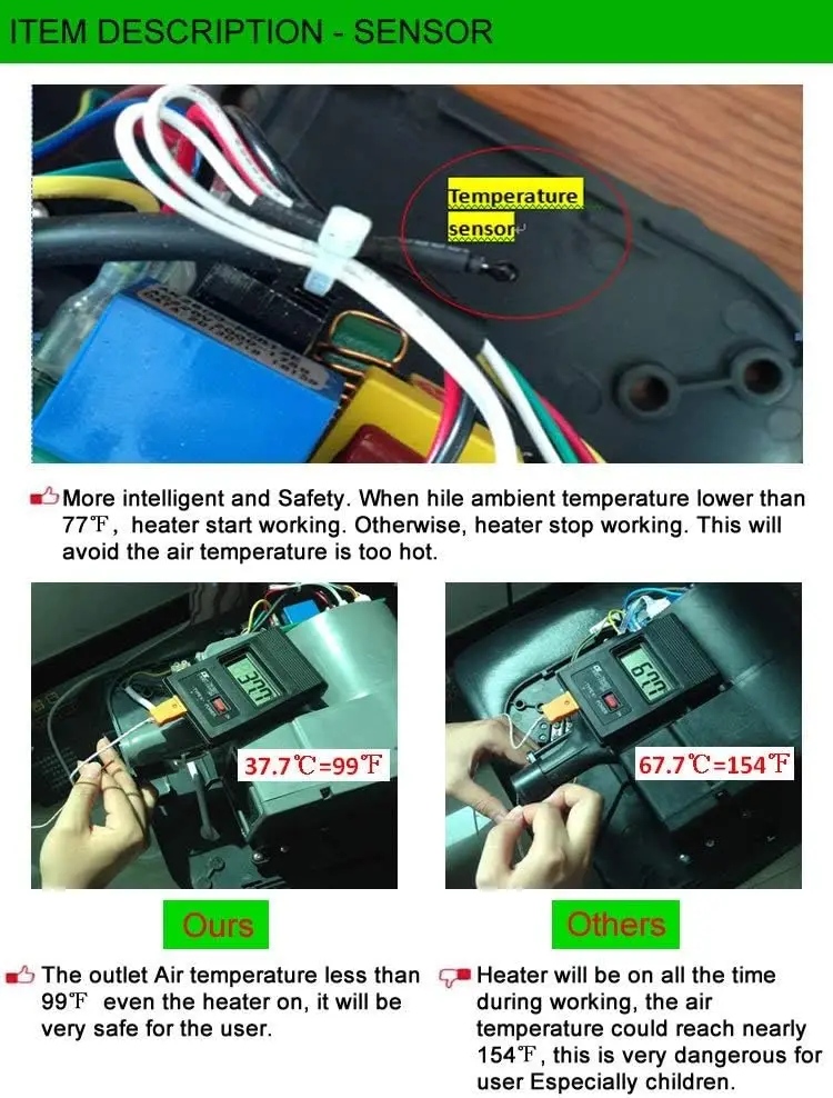 Secador de mãos quente automático de alta velocidade comercial resistente de 1800 watts - aço inoxidável