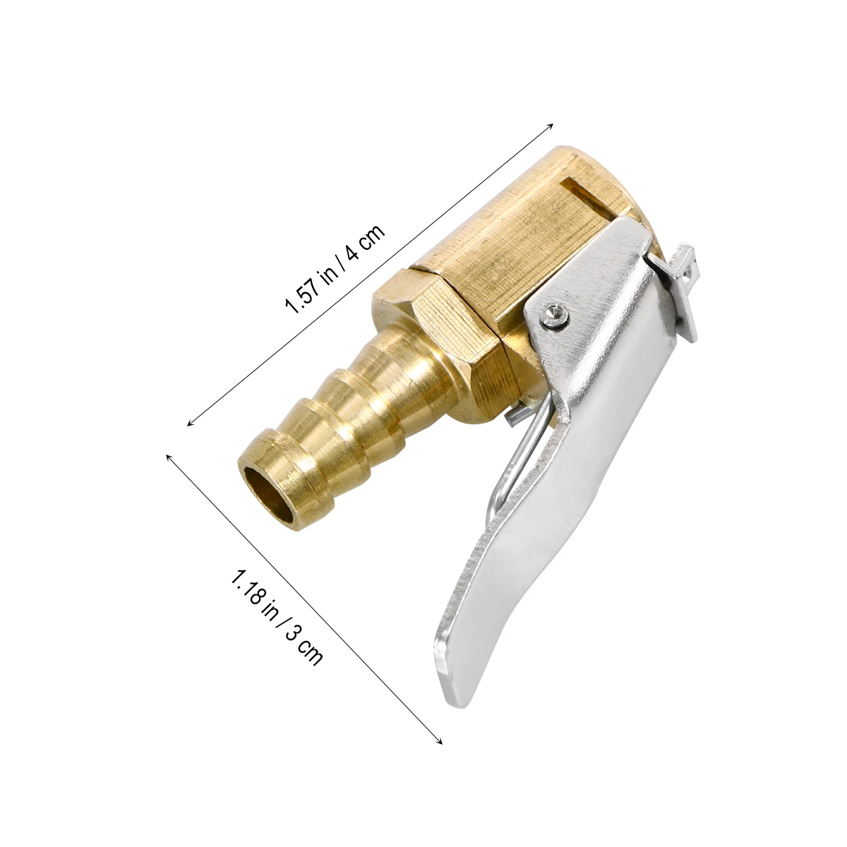 

6Mm Whole Copper Car Tire Inflator Air Chuck Connector Pneumatic Pump For Garage Industrial Systems Fit 6Mm Bore Hose