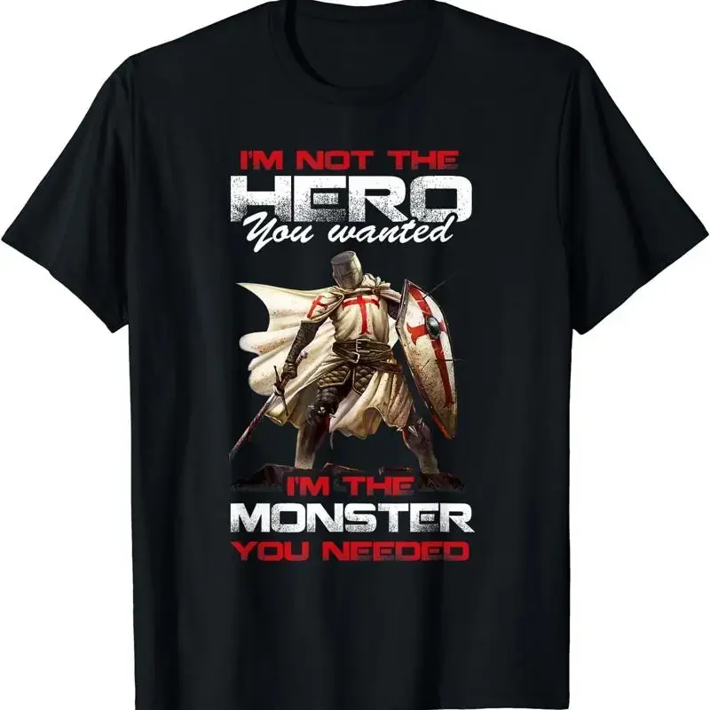 New Limited Knight Templar I'M Not The Hero You Wanted Monster T Shirt