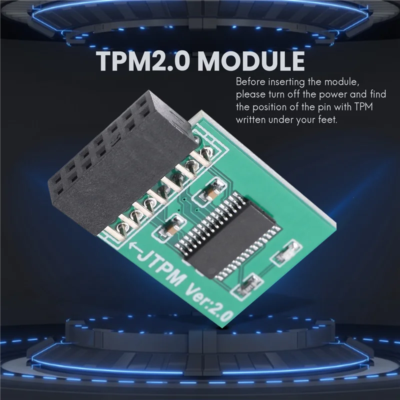 Module de sécurité de cryptage B24A TPM 2.0, carte à distance, Module LPC-14PIN 14 broches LPC pour MSI TPM2.0 LPC, Module de sécurité 14 broches