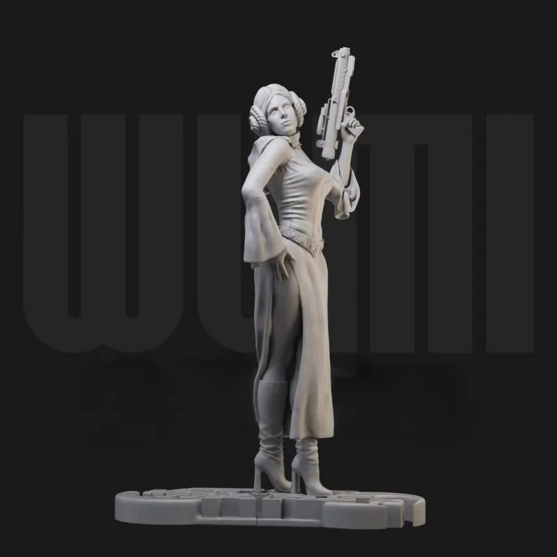 1/24 Scale Future Female Warrior Fantasy Miniature Resin Figure Assembled Model Kit Unassembled Unpainted Diorama Toy Sculpture