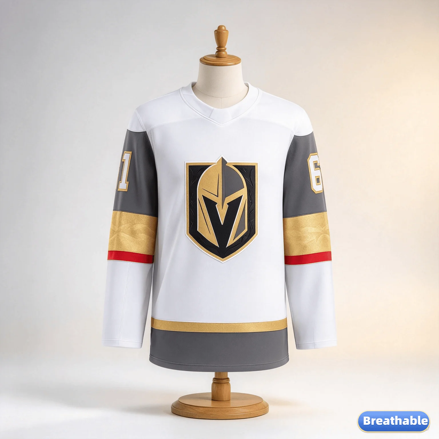 2026‑27 Season Las Vegas Golden Knights Ice Hockey Jersey Y2K Quick Dry 3D Printed Breathable Unisex Home Away Long Sleeve Shirt
