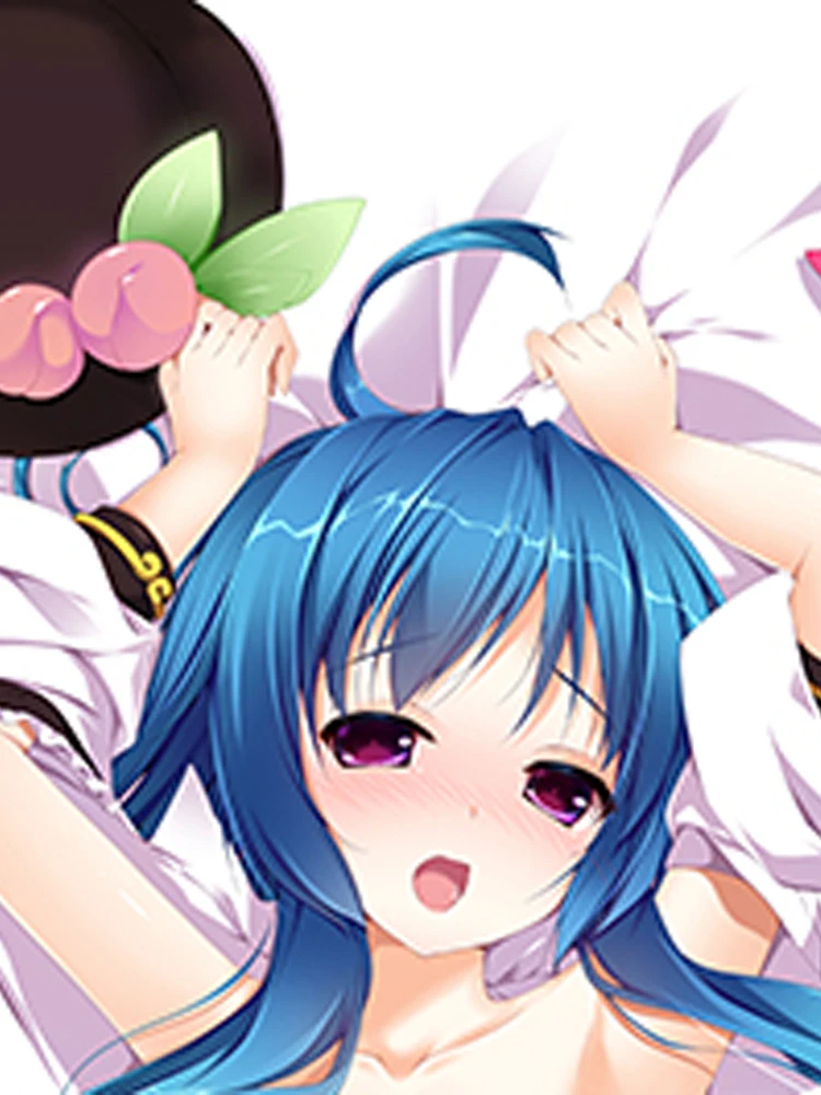 Anime Dakimakura Pillow Cover Tenshi Hinanawi Double Sided Print Pillow Case 120cm-180cm Custom Cartoon Character DIY Home Decor