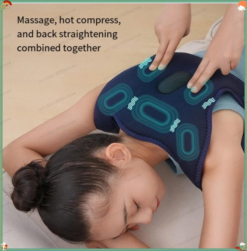 Multifunctional Shoulder & Back Massager for Elderly, Heat & Vibration for Cervical Relief