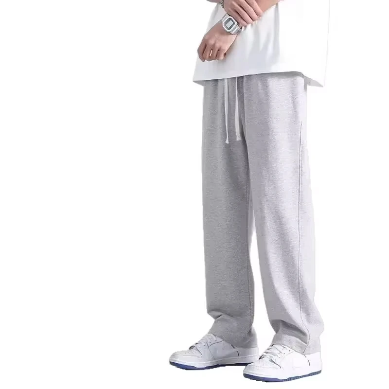 

Men's Solid Color Thin Straight Casual Sports Pants Four Seasons Loose and Comfortable Men's Casual Trousers Streetwear