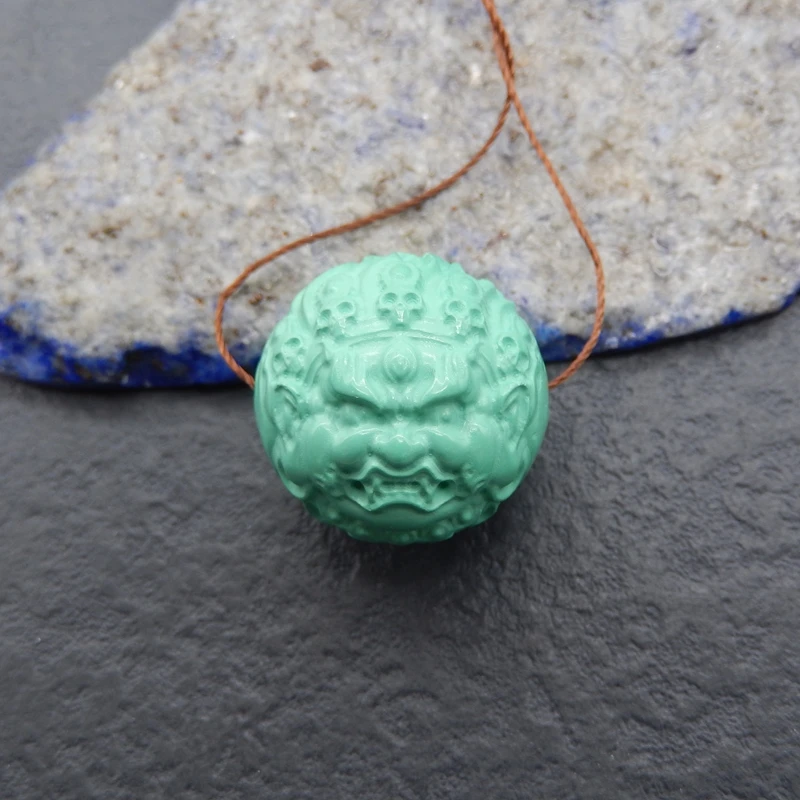 

B&F Turquoise Stone Beads, Handmade Natural stones beads, Polished Stones for jewelry Making Supplies