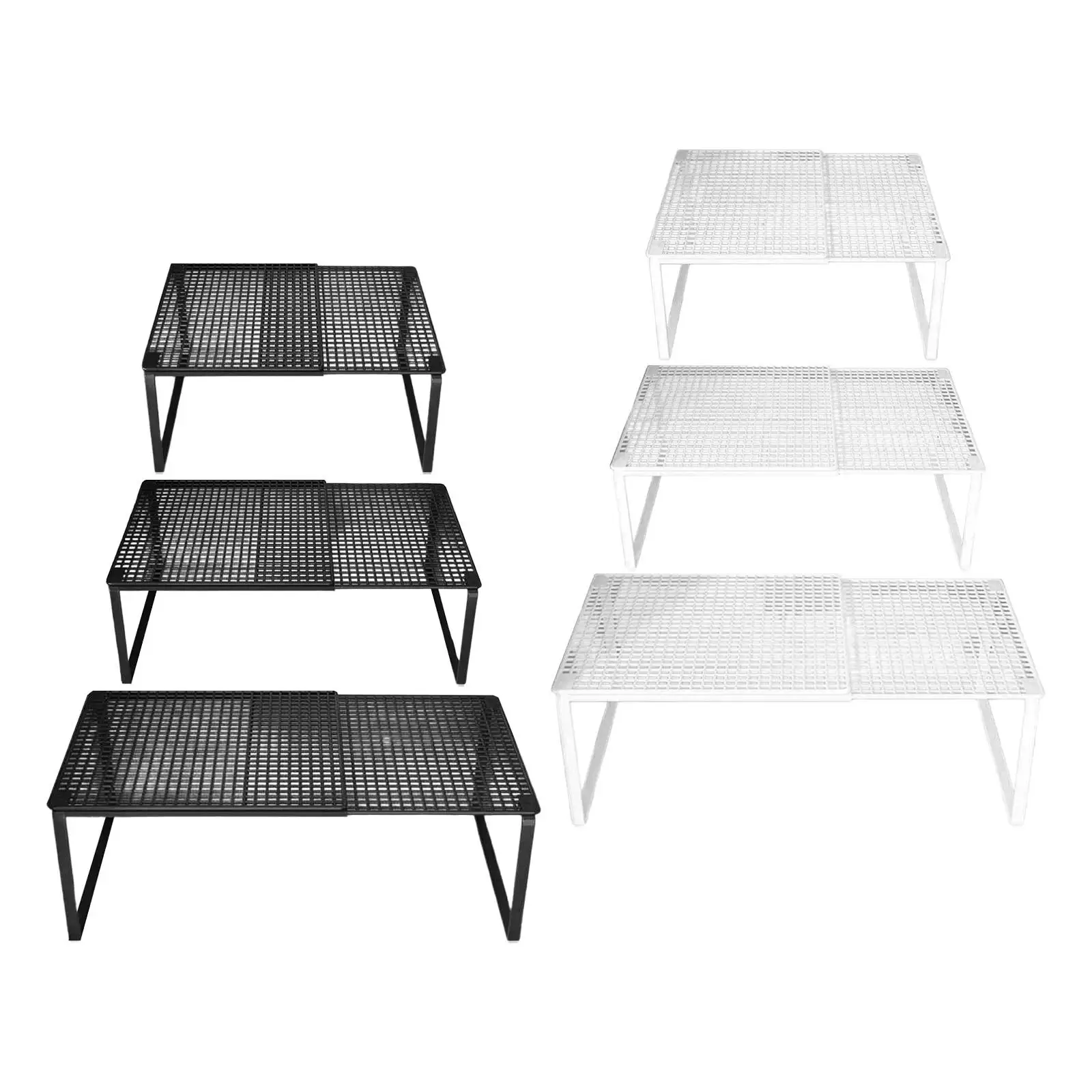 Expandable Cabinet Storage Shelf Stand Riser Spices Cupboard Organizer Rack