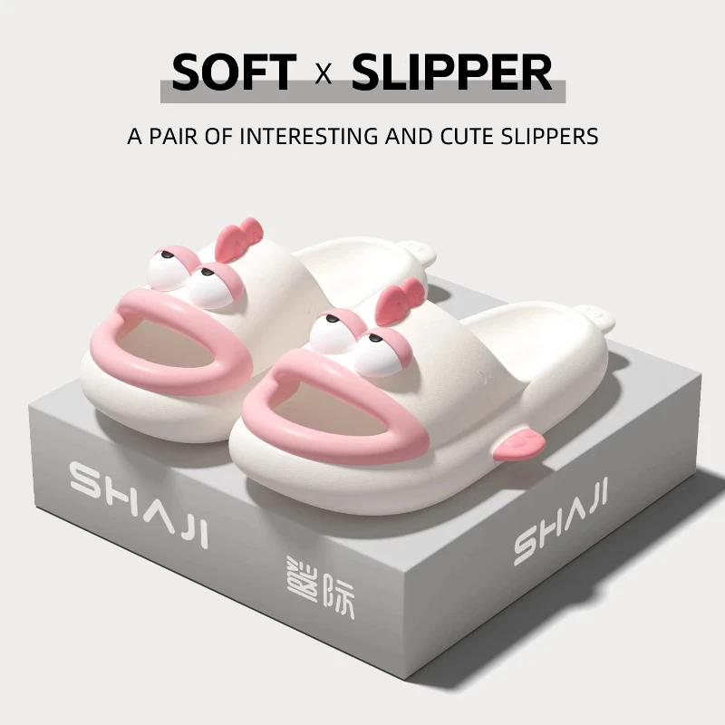 

Новые женские летние милые тапочки - нескользящие домашние тапочки из ЭВА для улицы (уютная и забавная домашняя обувь)