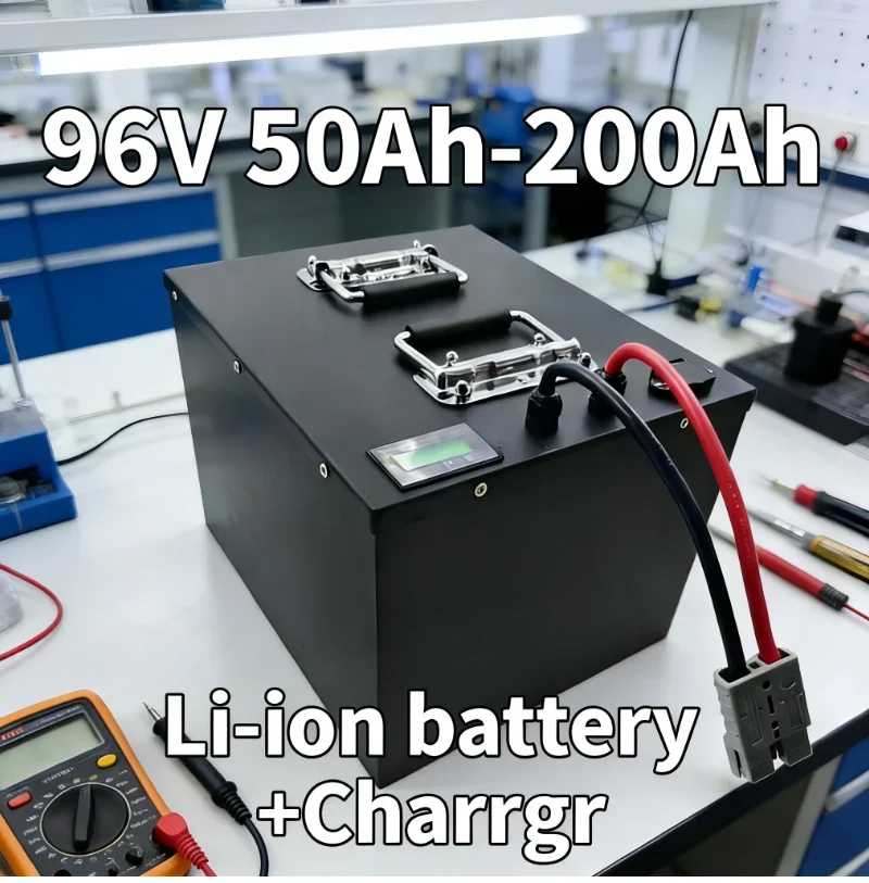 

96V Li-ion Battery with Bluetooth BMSDeep Cycle Rechargeable 50Ah-200Ah for 3000W/5000W/9000W Four Wheeler Electric Sightseeing