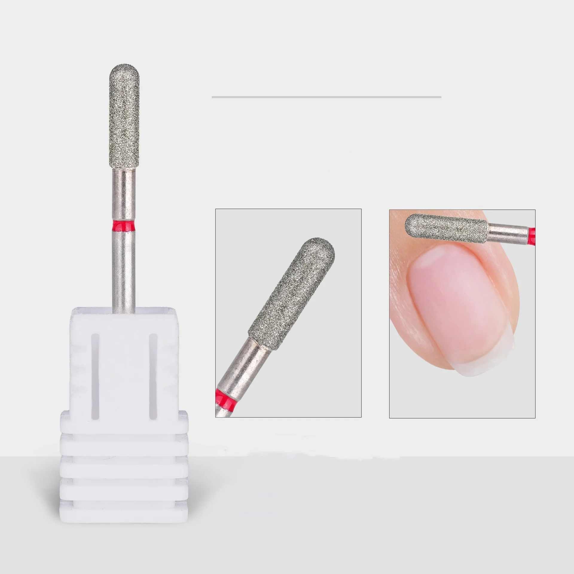 5 pezzi punte da trapano per unghie 2,35 mm punte da trapano per manicure rotanti pulite per cuticole punte russe per utensili per unghie