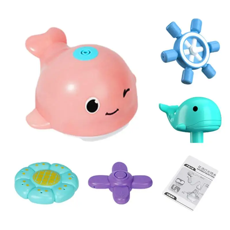 

Kids Shower Bath Toy Electronic Light Up Spraying Toy Children Cute Animal Toys Bathroom Cartoon Bath Toy For Swimming Pools