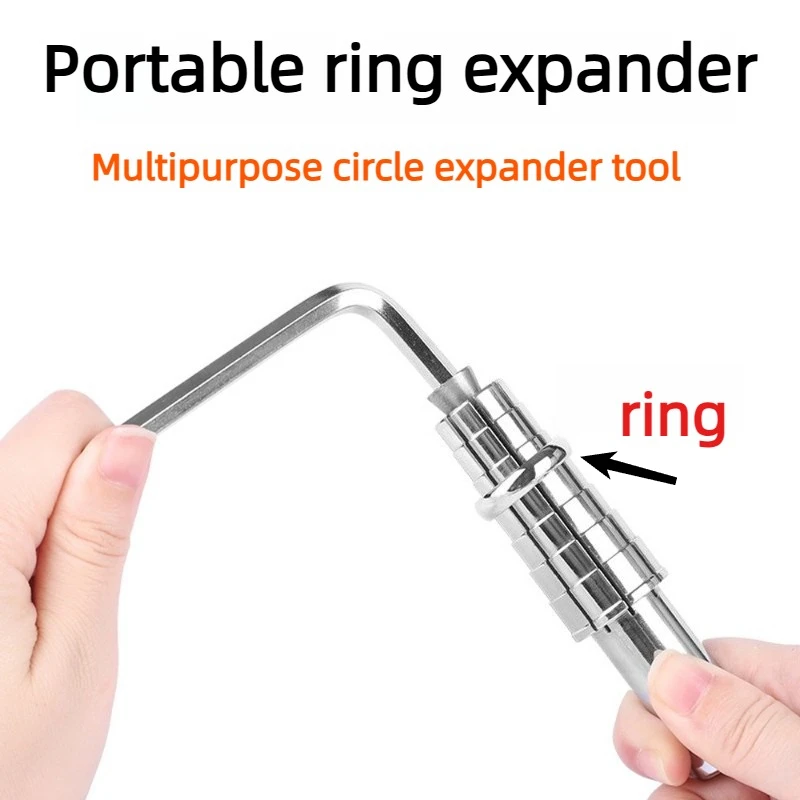 Rotary Ring Sizer Adjuster Handheld Stretcher Expander Tool - Professional Durable Metal Forming for DIY Jewelry Making Repair
