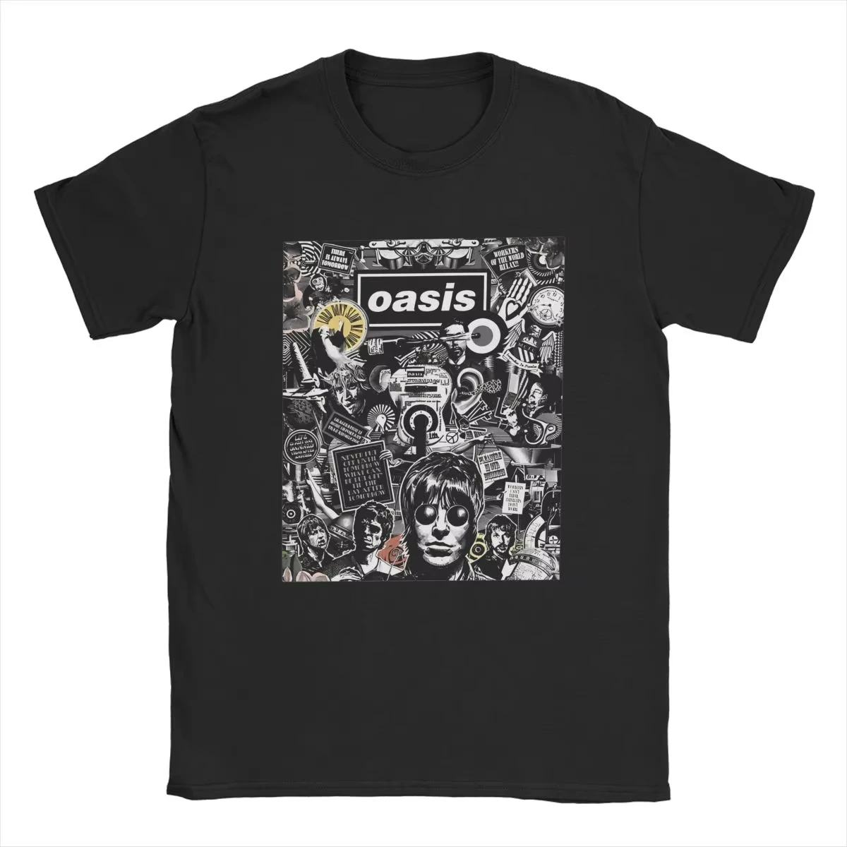 Classic Rock Band O-Oasis T-Shirt for Women Men Cotton T Shirt Y2K Short Sleeve Tee Shirt Summer Fashion Clothing Gift for Fans