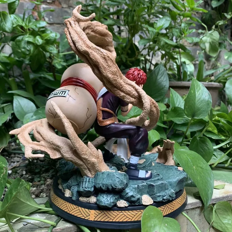 

Naruto Gaara 2nd Anniversary 25cm GK Statue Sand Cloud & Shukaku Shield Battle Figure Ornament Boxed Collectible