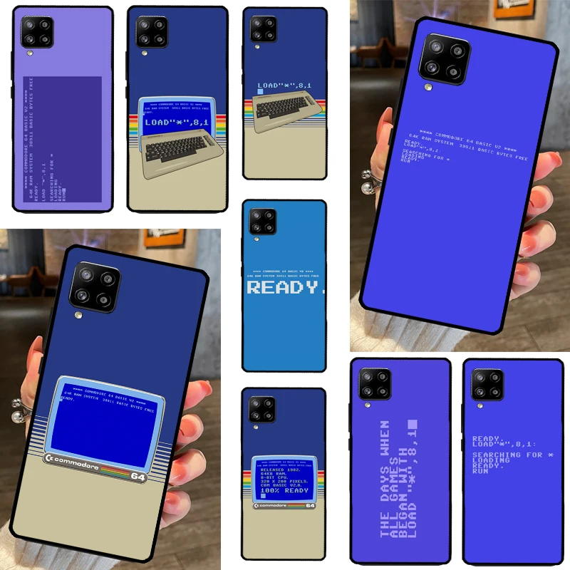 C64 Load Screen Cover For Samsung Galaxy A14 A34 A54 A12 A22 A32 A52 A72 A13 A23 A33 A53 A52S A71 A51 Case