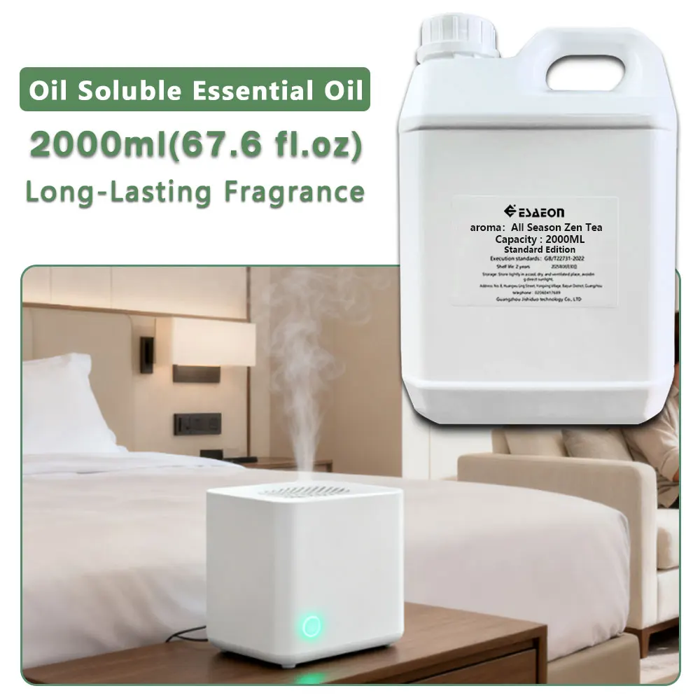 ESAEON Essential Oils - For Aromatherapy Machines, Fragrance Diffuser Supply Liquid, All Season Zen Tea - 2000ML (67.6 fl.oz)