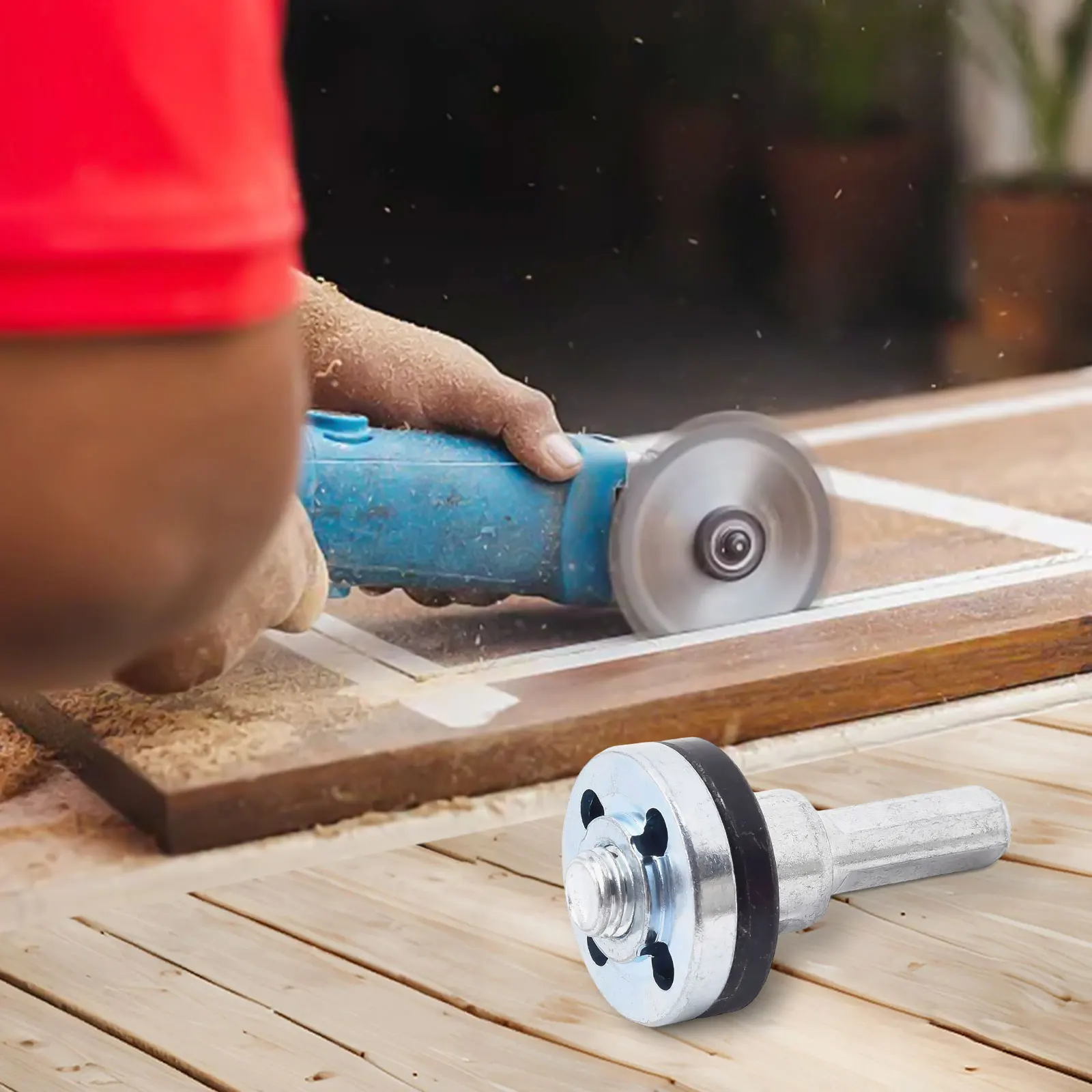 Conjunto de Acessórios para Conexão de Furadeira Elétrica de 10mm com Adaptador de Conexão para Esmerilhadeira de Ângulo Variável - Peças para Ferrame