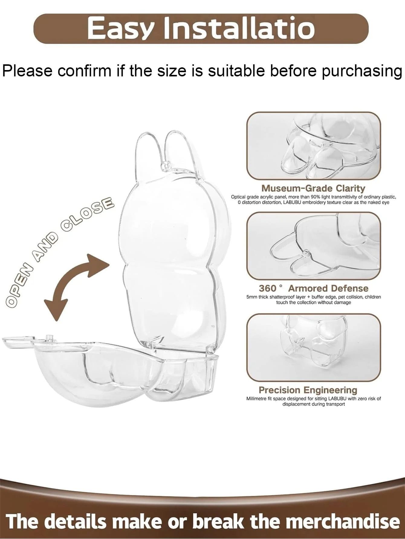 Transparent Pvc Protective Case, Quick Snap-On - Anti-Scratch Protective Cover (No Glue Required) view 3