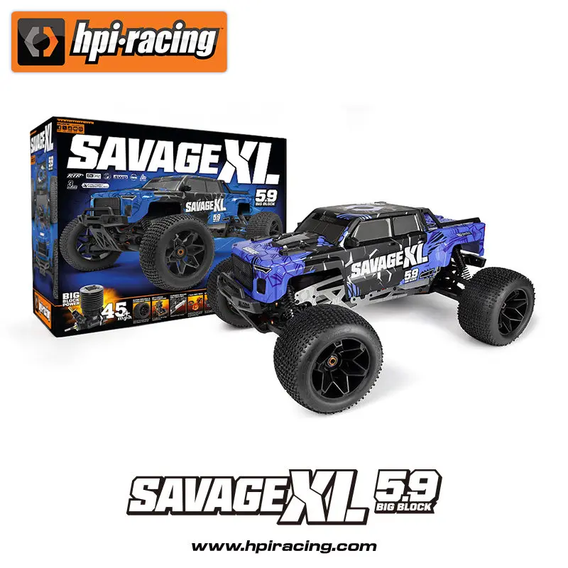 

Hpi 1/8 Savage Xl 5.9 Gtxl-6 Remote Oil Powered Four-Wheel Drive Off-Road Vehicle 160586 Powerful And Durable Boy Toy Gift