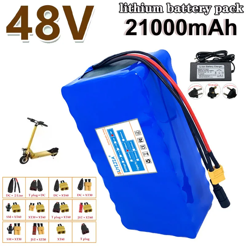 

Batterie Au Lithium Rechargeable 48V 21Ah 18650 13S6P Scooter Électrique Vélo Moto Électrique BMS Moto Haute Puissance