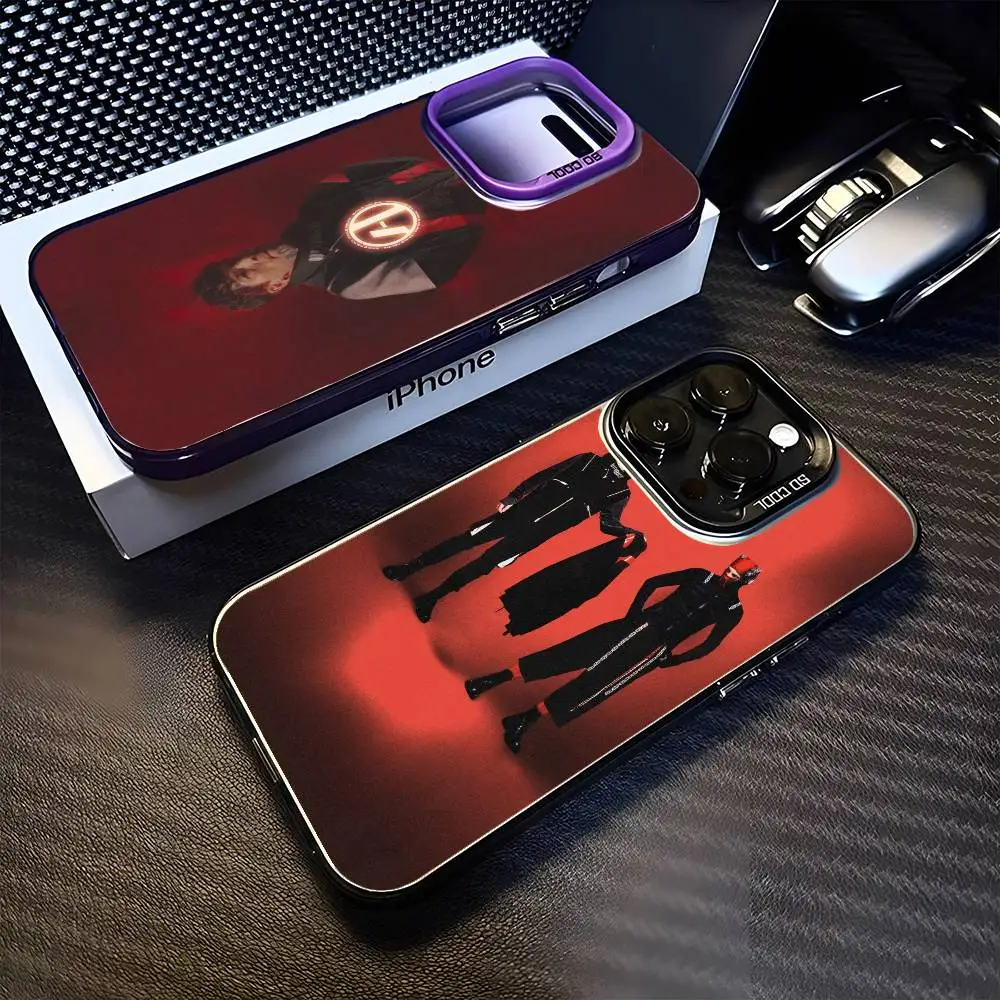 

T-Twenty One P-Pilots Phone Case For iPhone 16,15,14,13,12,11,Mini,Pro,MAX Black Matte Shockproof Cover