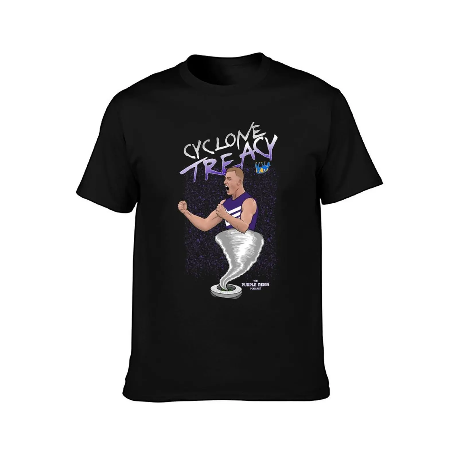 Cyclone Treacy T-Shirt Basic Solid Color Casual Tee Shirt T-Shirt