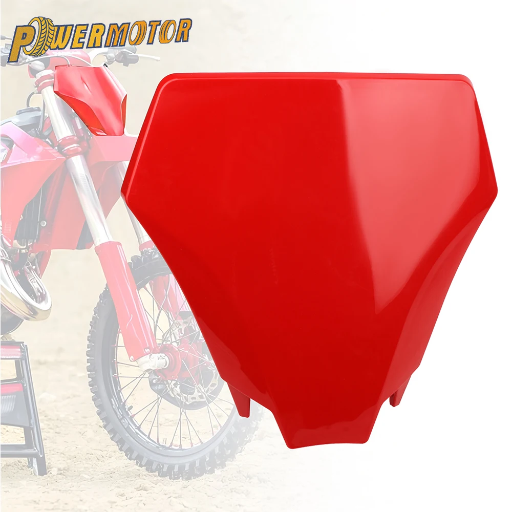 For GASGAS EX EXF MC MCF 125 250 300 350 450 2024 Motorcycle Front Number Plate Plastic Cover Accessories Motocross Dirt Bike