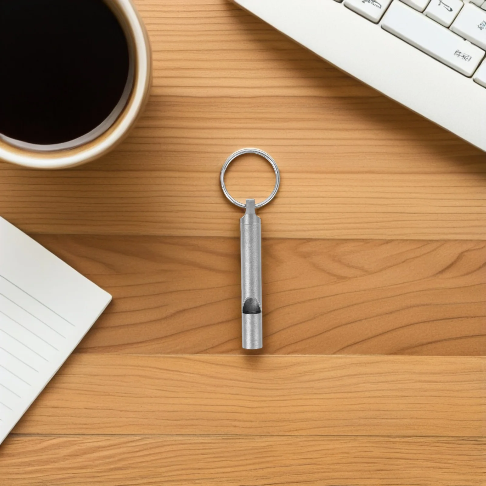 Segnalazione di sopravvivenza con fischio esterno di emergenza in lega di titanio forte per campeggio, escursionismo, addestramento per animali domestici, controllo silenzioso dei cani