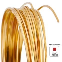 5 Meters Square Colorfast Brass Wire 0.8mm Wires For DIY Bracelet Necklace Jewelry Cord Beading String Craft Making Accessories