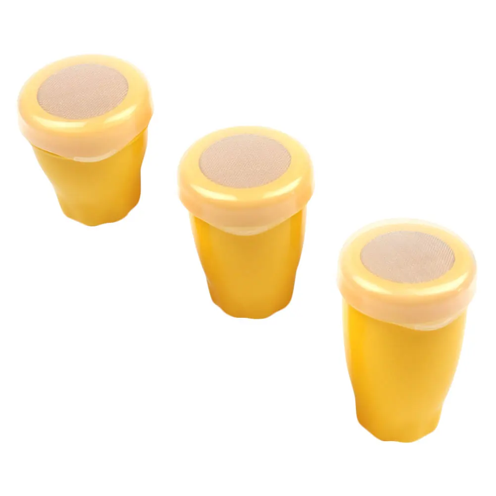

3 Pcs Powder Jars Sugar Shaker Bottles Cocoa Dispenser Sifter Small Size Kitchen Tools Dust Proof Cover PP Material